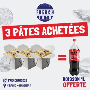 Promo : 3 Pâtes Achetées = 1 Boisson Offerte